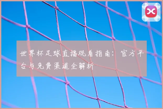 世界杯足球直播观看指南：官方平台与免费渠道全解析